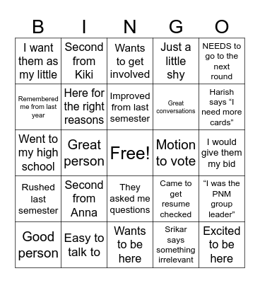 Spring 24 voting Bingo Card