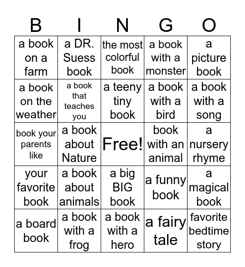 Alleghany County library 2016 Summer Reading Challenge Bingo Card