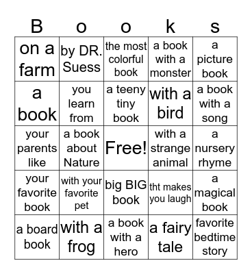 Alleghany County library 2016 Summer Reading Challenge Bingo Card