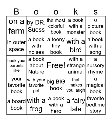 Alleghany County Library 2016 Summer Reading Challenge Bingo Card