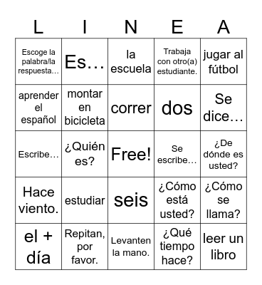 LP + U1L1 Bingo Card