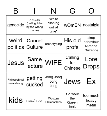 rigs by Bingo Card