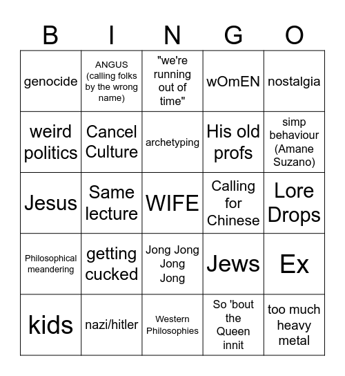 rigs by Bingo Card