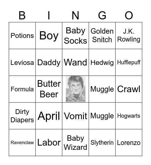 Baby Wizard Bingo Card