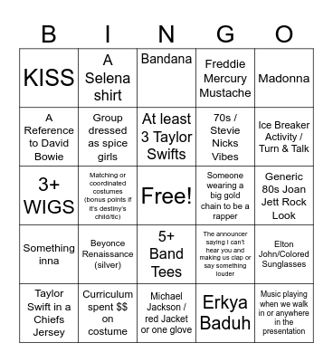 GYTO Bingo Card