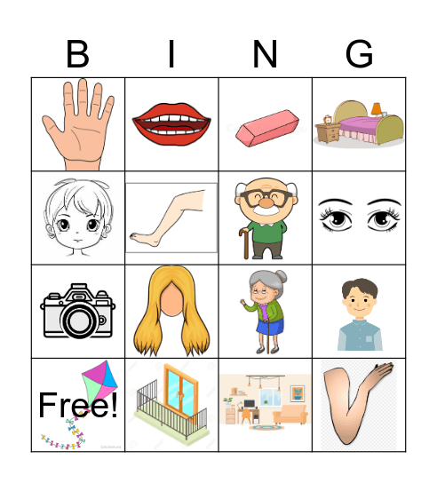 vocabulary Bingo Card