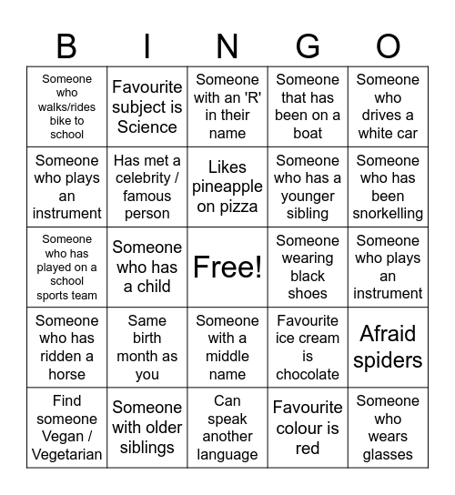 Pathfinder Registration Day 2024 Bingo Card