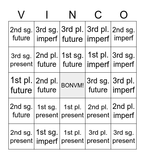 14 PresImpFut Pass Bingo Card