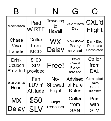 Tackett's Busy Bee Bing Bingo Card