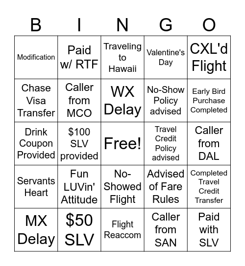 Tackett's Busy Bee Bing Bingo Card