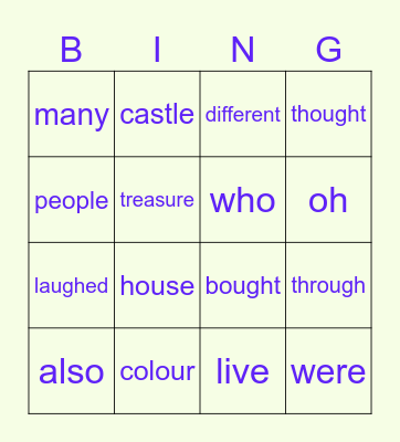 CEW Bingo Card