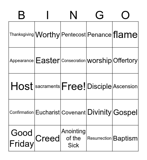 Unit 6 BINGO Card