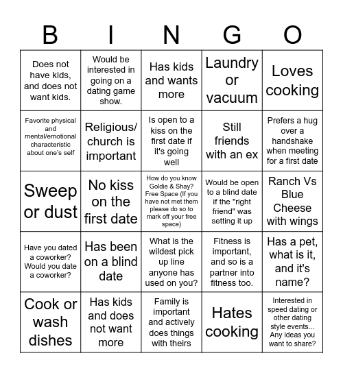 GBNE Single Bingo Card