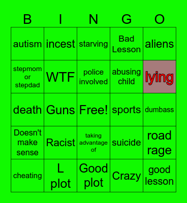 Tommorows Teachings Bingo Card