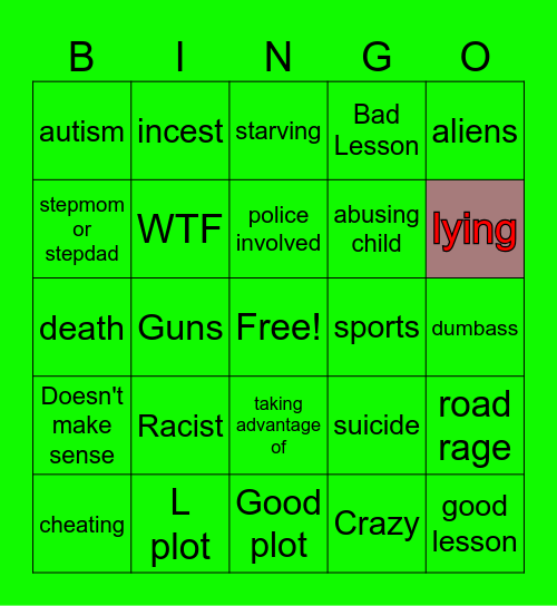 Tommorows Teachings Bingo Card