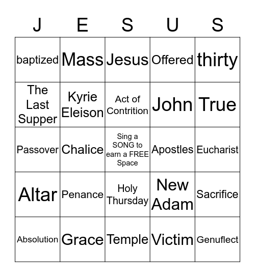 Bingo Card