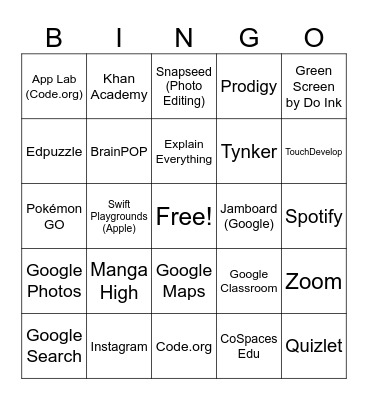 AI Bingo 9-16 Bingo Card