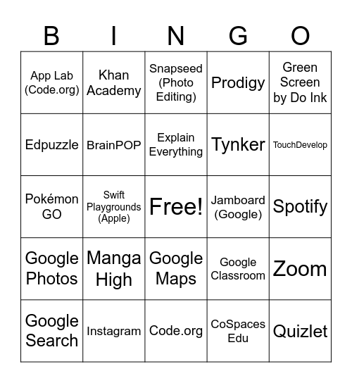 AI Bingo 9-16 Bingo Card