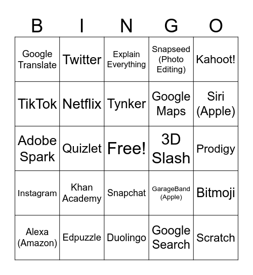 AI Bingo 17-24 Bingo Card
