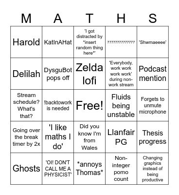 KatDoesMaths Bingo Card