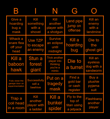 Lethal Bing (the bing XDXDXDXD) Bingo Card