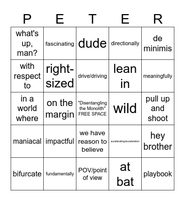 2024 Leadership Team Onsite Bingo Card