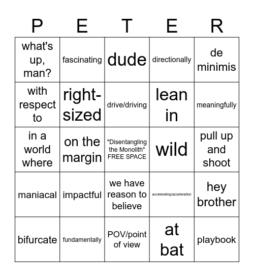 2024 Leadership Team Onsite Bingo Card
