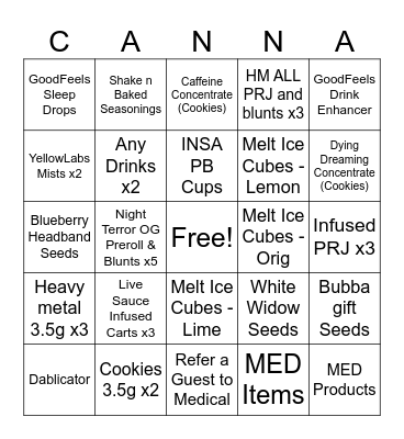 Eastie Weekend BINGOOOOO Bingo Card