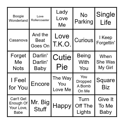 VIBE BINGO LEGENDS ROUND 1 Bingo Card
