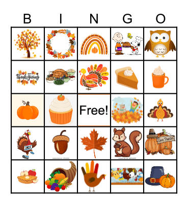 Ingram Micro Thanksgiving Bingo Card