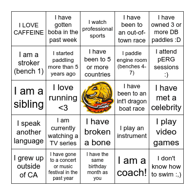 2024 SEASON KICKOFF ICEBREAKER Bingo Card