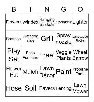 Cashier Bingo Card