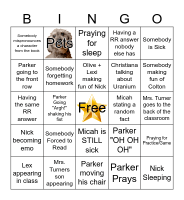 English Bingo Ⅰ : ) Bingo Card