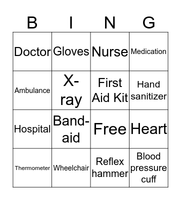 Stollery Hospital Bingo  Bingo Card
