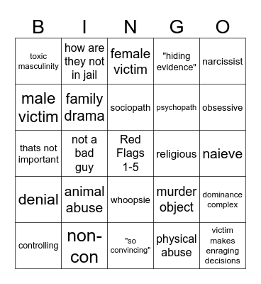 Evil Lives Here 2 Bingo Card