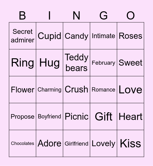 Ryujin Bingo Card