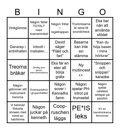 MUT-Bingo 2024 Bingo Card