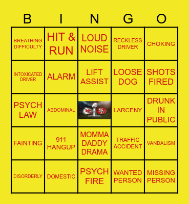 SUPERBOWL DISPATCH BINGO Card