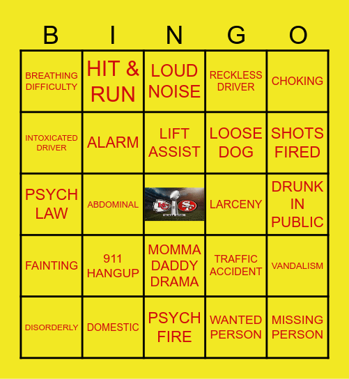 SUPERBOWL DISPATCH BINGO Card