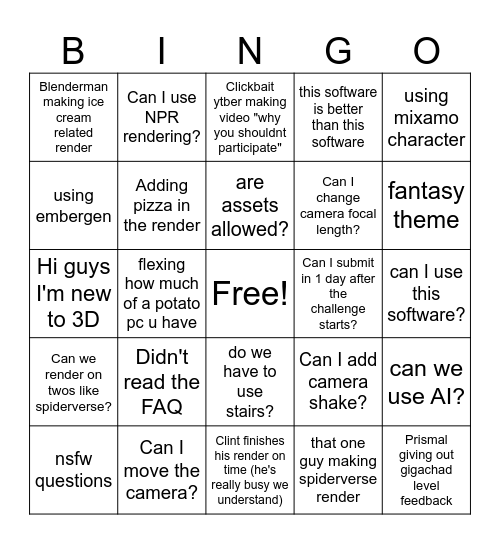 Eternal Ascent Bingo Card Bingo Card