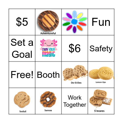 Cookie Bingo Card