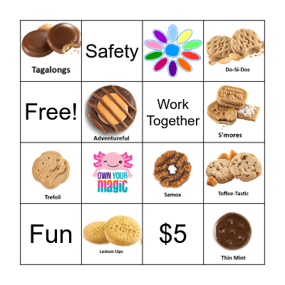 Cookie Bingo Card