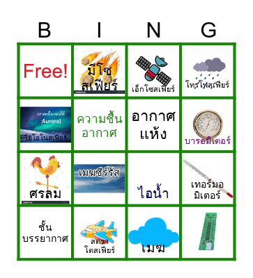 Science Bingo Card