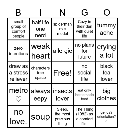 Lemon BINGO!! Bingo Card