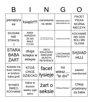 Kasia i Tomek bingo Card