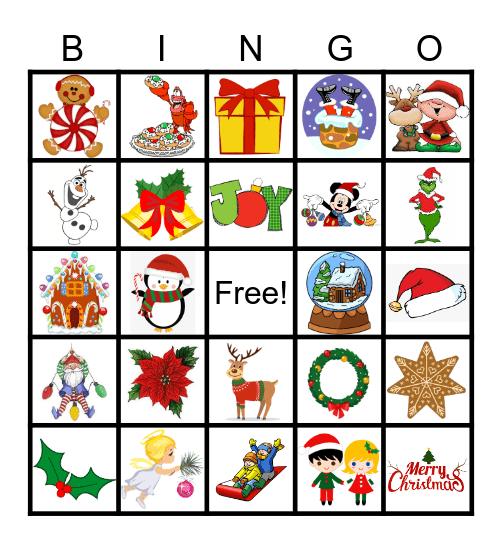 Christmas Bingo Card