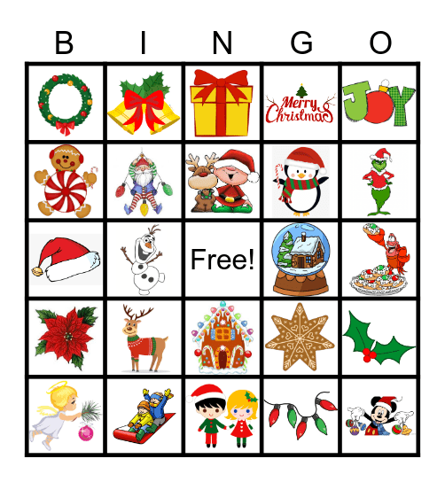 Christmas Bingo Card