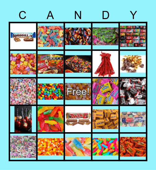 CANDY Bingo Card