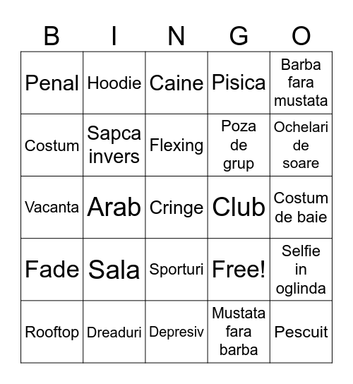 Bajeti Bingo Card