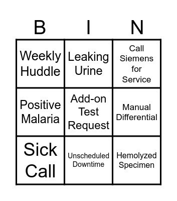 LAB WEEK 2024 Bingo Card